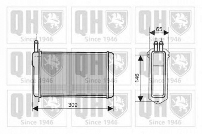 QUINTON HAZELL qhr2129 -  Теплообменник, отопление салона